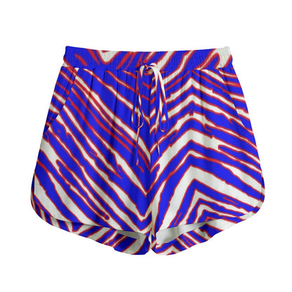 Buffalo Bills Zubaz Women's Shorts With Drawstring | Rayon
