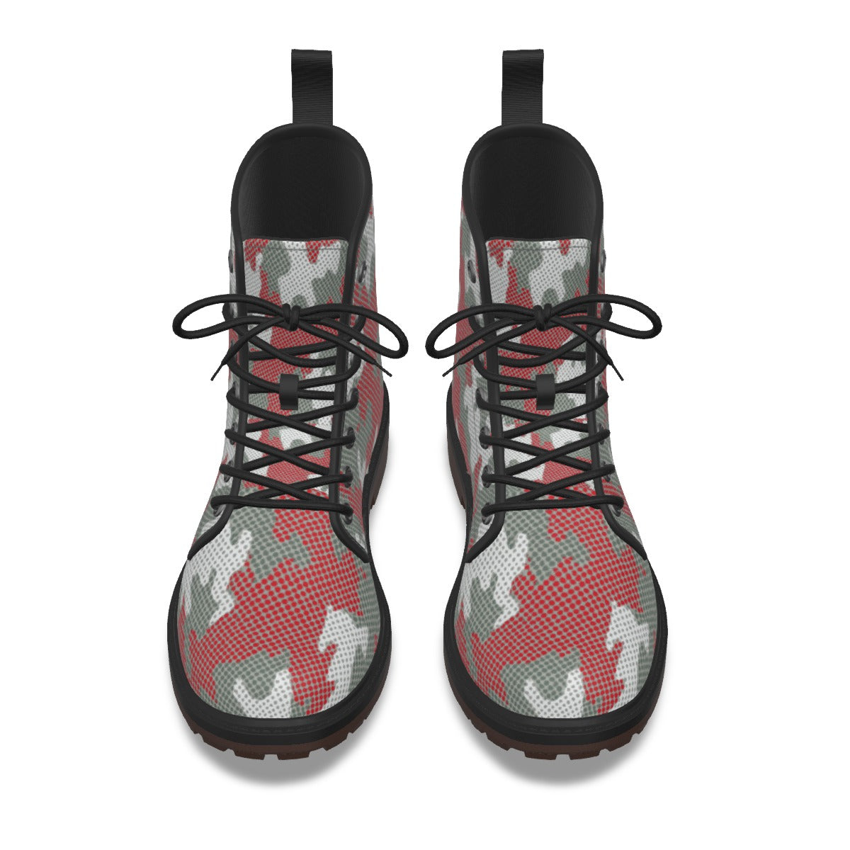 Urban Legend Ohio State Scarlet and Gray Camo Martin Short Boots – Buckeyes-Inspired Streetwear for