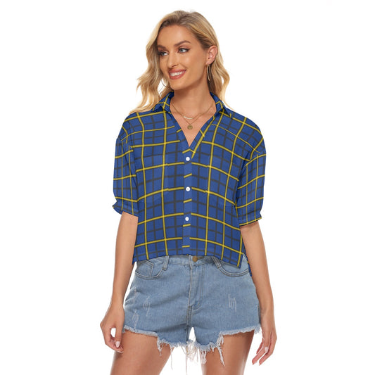 Pittsburgh Tartan Plaid Panthers  Women's V-neck Shirts