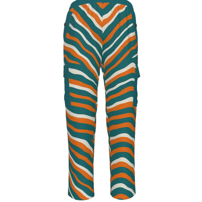 Miami Football Game Day All-Over Print Men's Pocket Cargo Pants