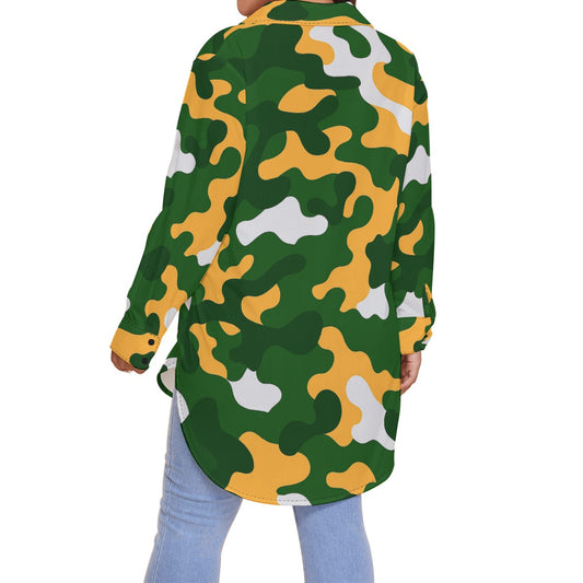 Green Bay Football Game Day All-Over Print Women's Shirt With Long Sleeve(Plus Size)
