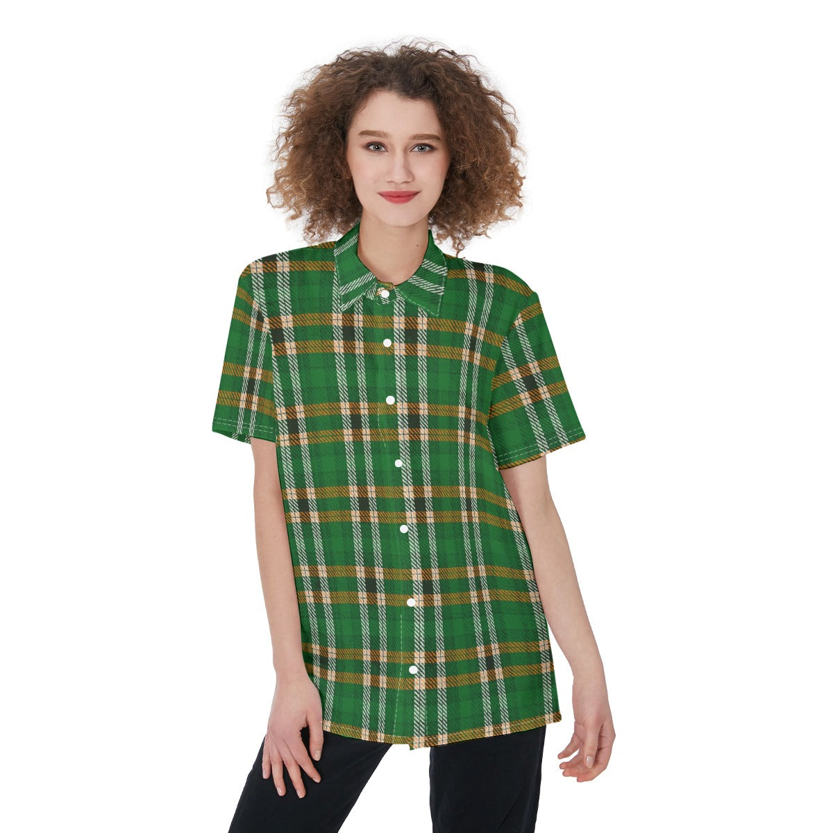 Miami - Hurricanes Tartan Plaid Women's Shirt