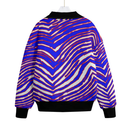 Buffalo Bills Zubaz Unisex Knitted Fleece Lapel Outwear