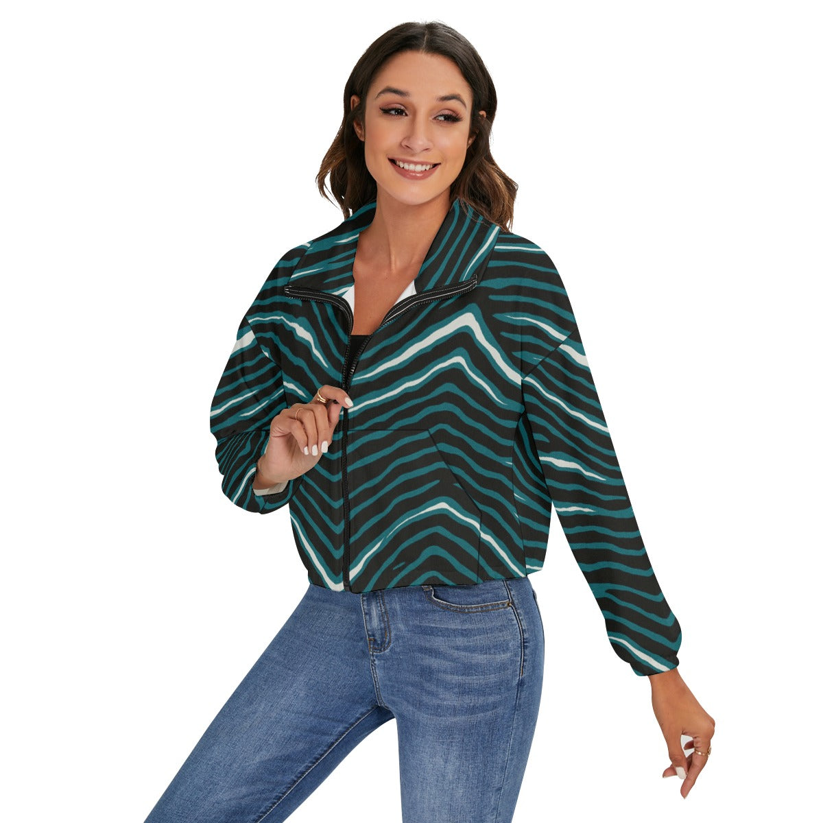 Philadelphia Football Game Day All-Over Print Women's Zip Jacket