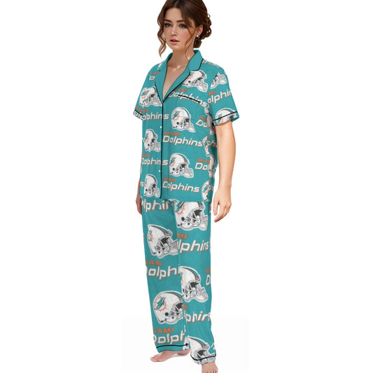 Miami Football Game Day All-over print Women'S Trousers Pajamas Set