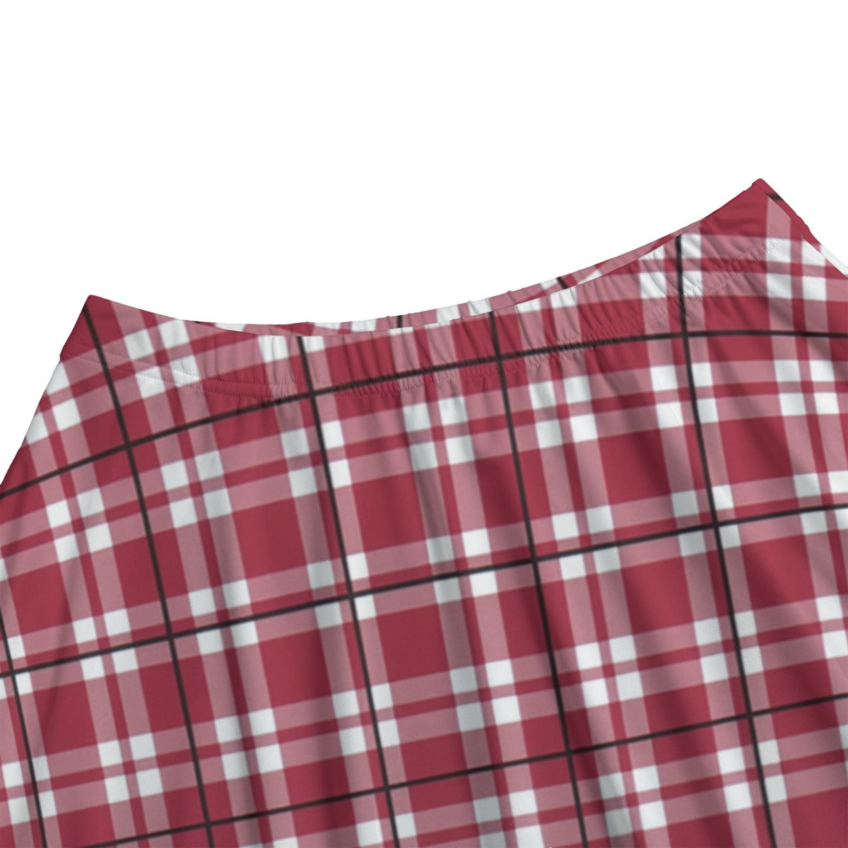 Alabama - Crimson Tide Tartan plaid  Women's Bazyrey Skirts With pocket
