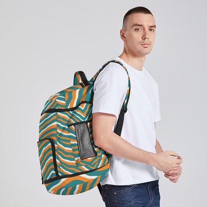 Miami Football Game Day All-Over Print Multifunctional Backpack