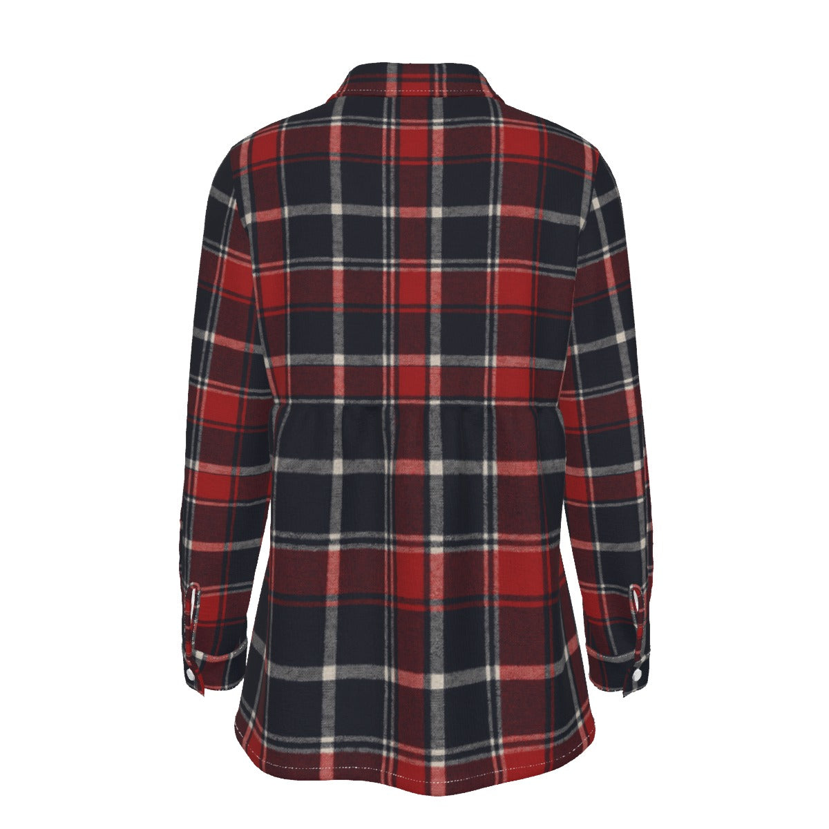 Mississippi Tartan Plaid Ole Miss Rebels Women's Elastic-Back Shirt