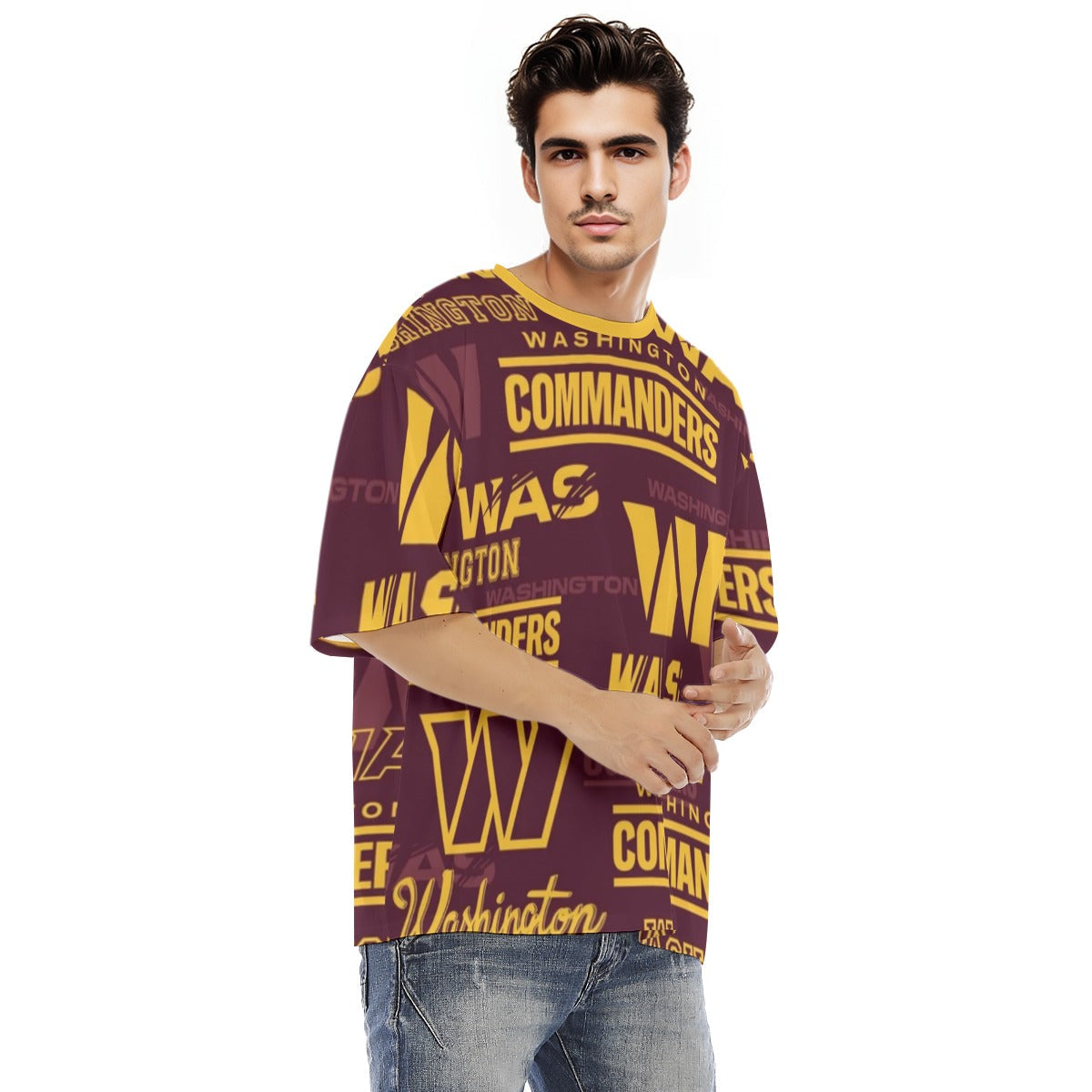 Washington Commanders Men's Raglan Short Sleeve T-Shirt|180GSM COTTON