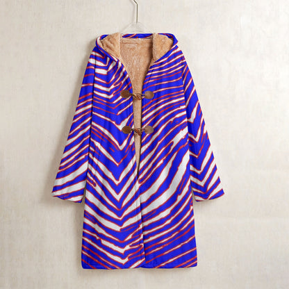 Buffalo Bills Zubaz Men's Horn Button Long Fleece Windbreaker
