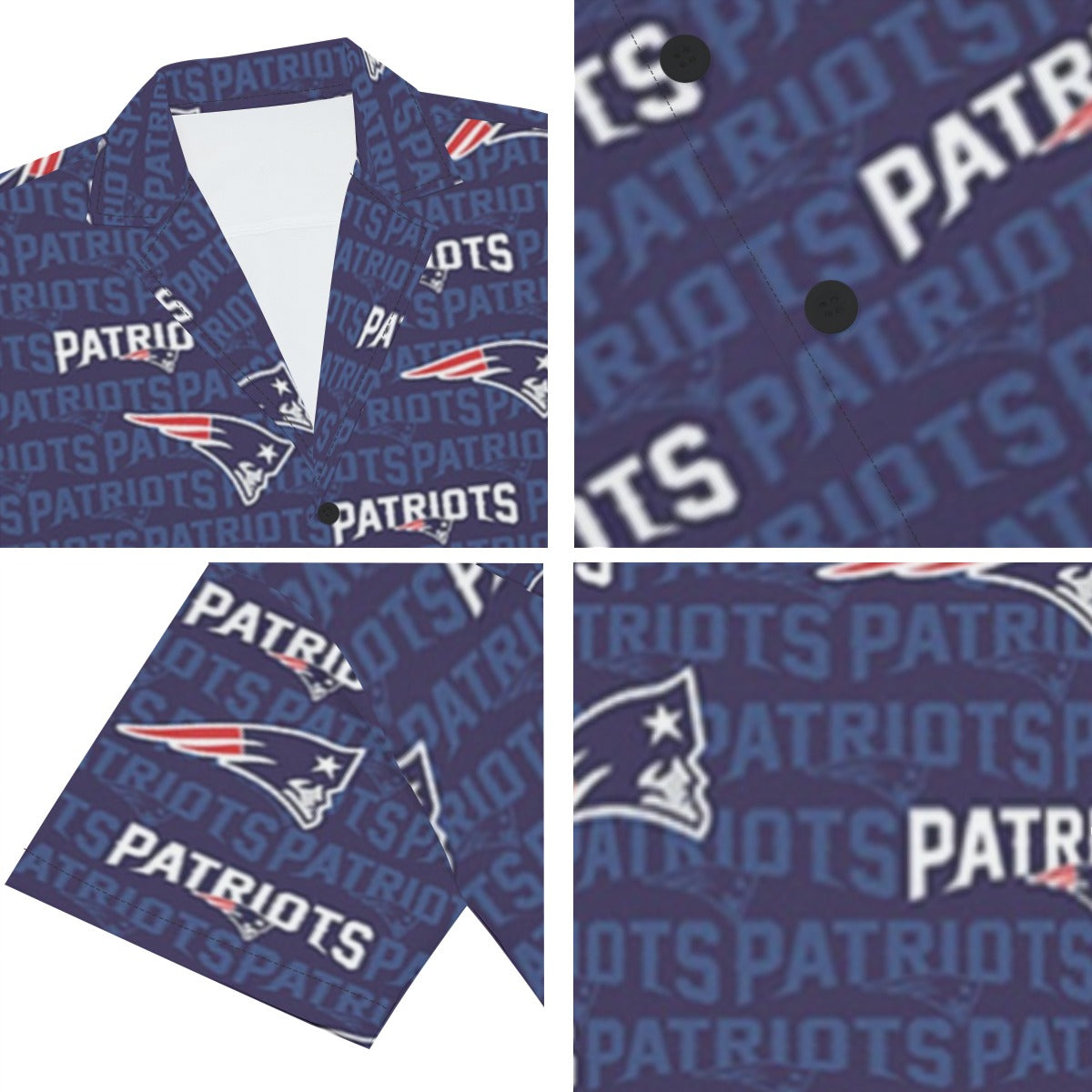 New England Football Game Day All-Over Print Men's Deep V-neck Short Sleeve T-shirt