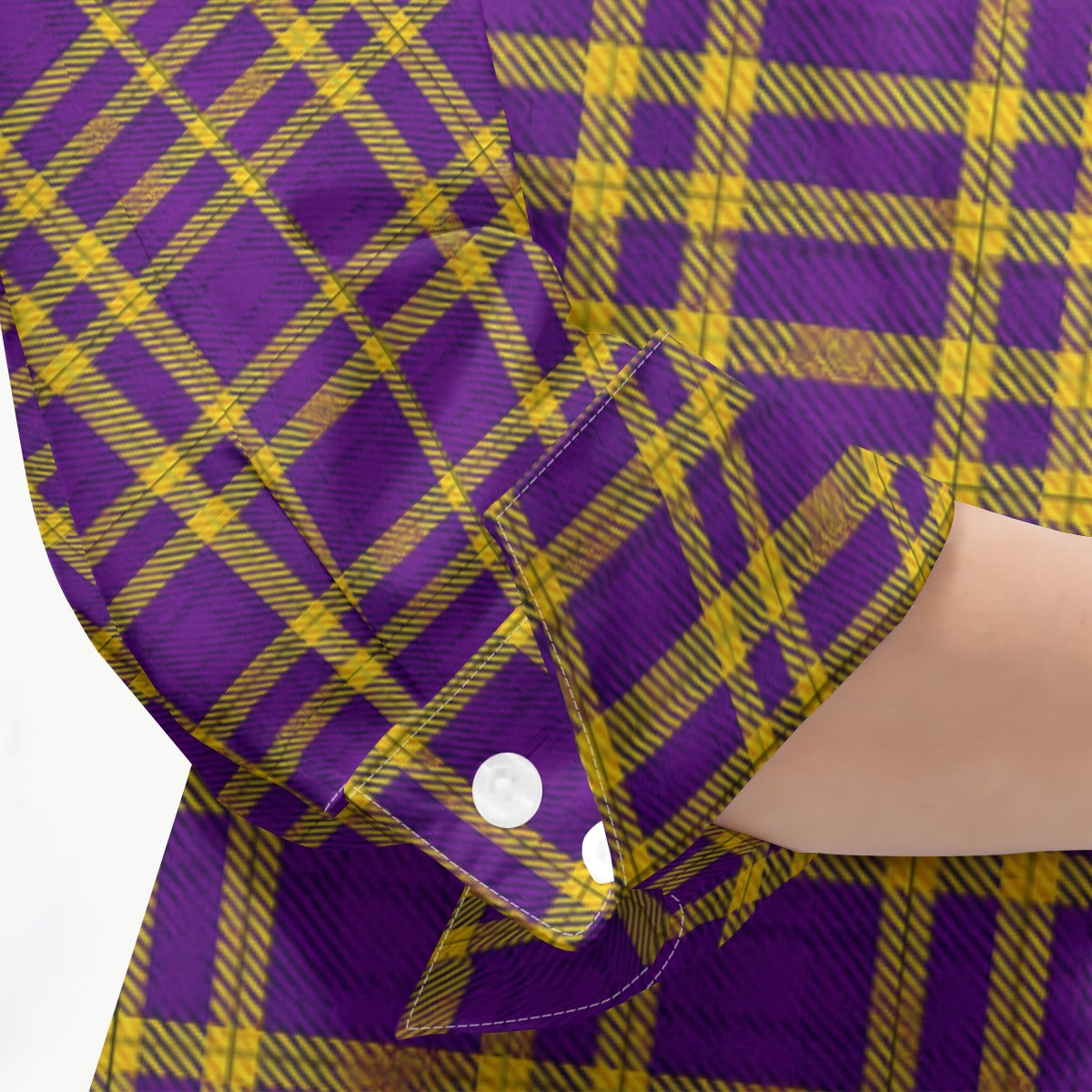 Louisiana Tartan Laid Tigers Lsu Women's 3/4 Sleeve Shirt