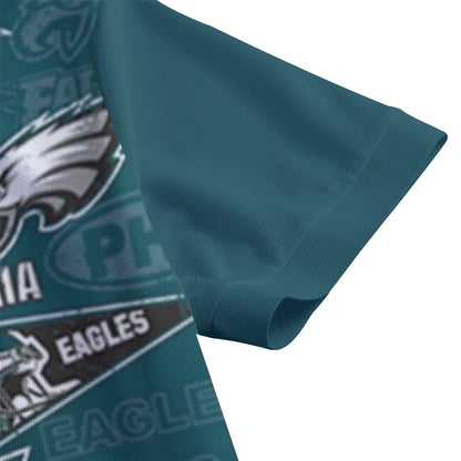 Philadelphia Football Game Day All-Over Print Women's Polo Shirt | Birdseye