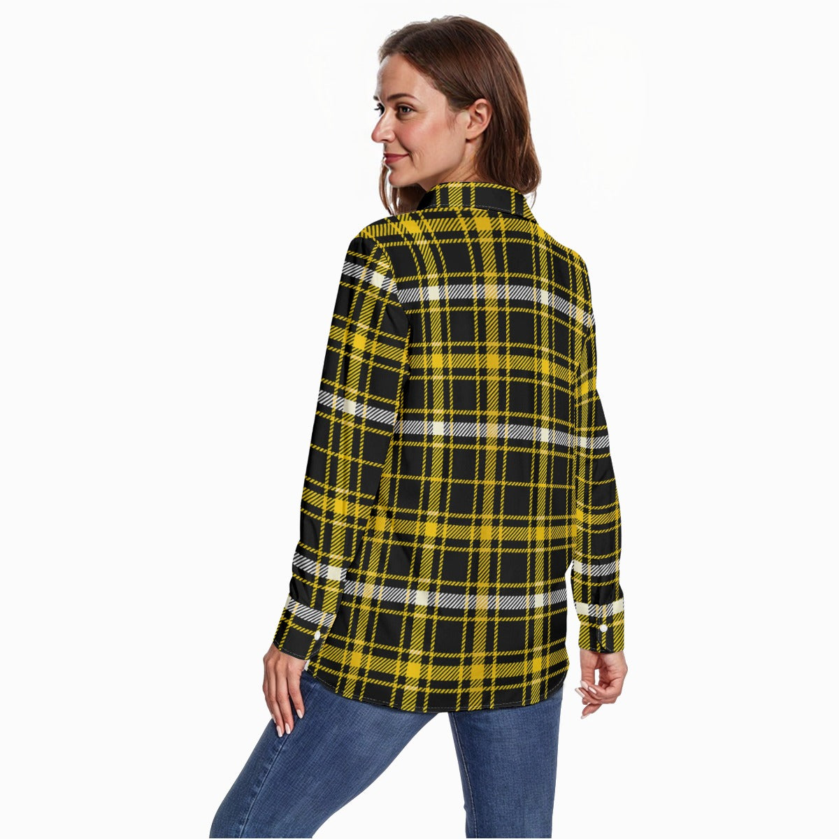Missouri Tartan Plaid Tigers Women's Long Sleeve Shirt