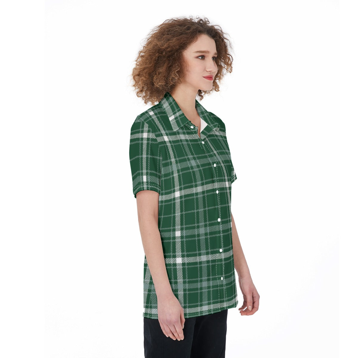 Michigan State Tartan Plaid Spartans Women's Shirt