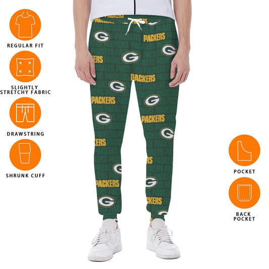 Green Bay Football Game Day All-Over Print Men's Sweatpants