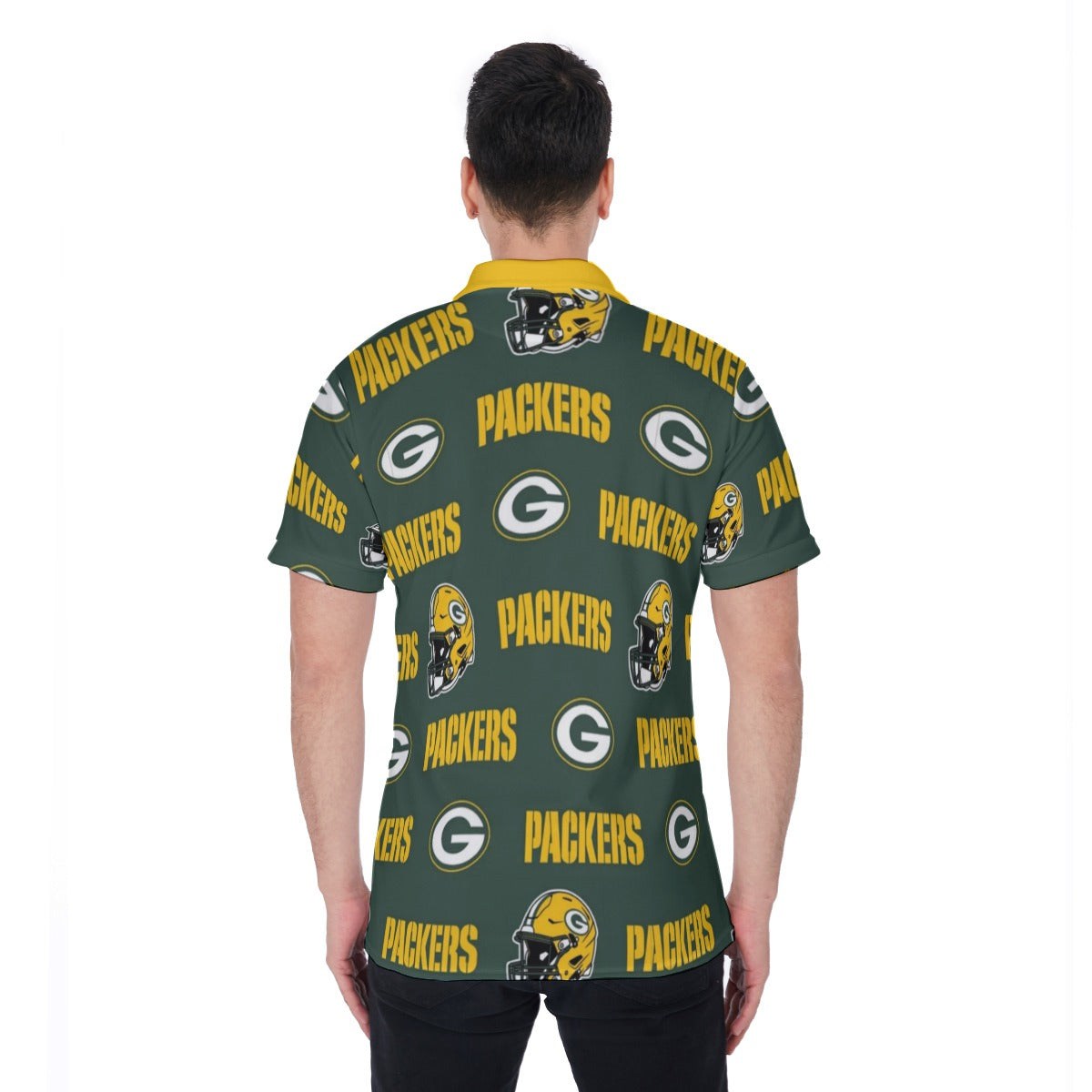 Green Bay Football Game Day All-Over Print Men's Polo Shirt