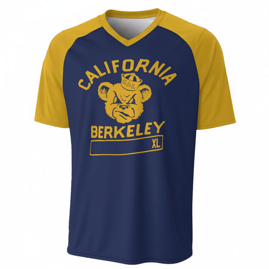 California UC Berkeley Golden Bears V-Neck Short Sleeve T-Shirt