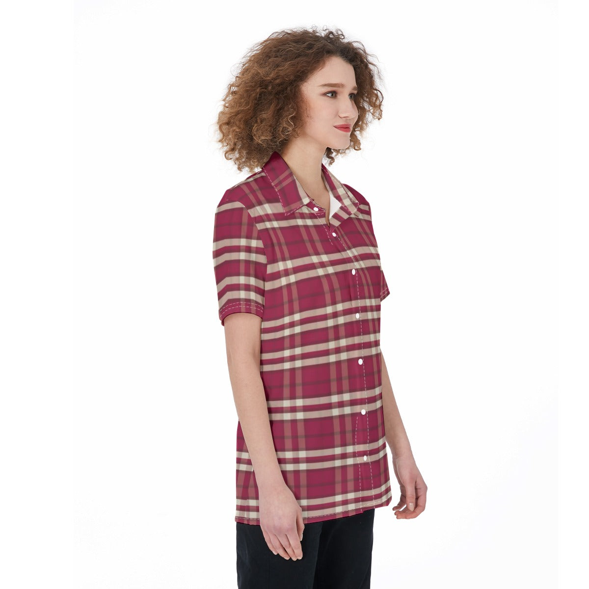 Indiana Tartan Plaid Bloomington Hoosiers Women's Shirt