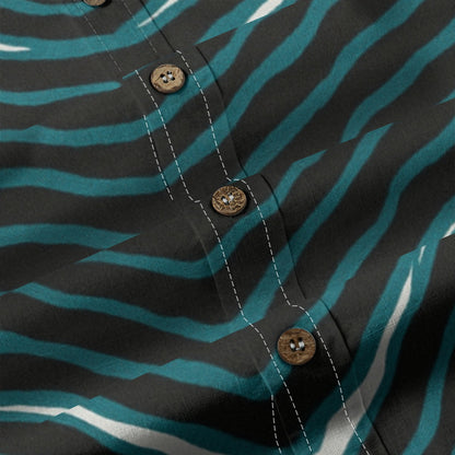 Philadelphia Football Game Day All-Over Print Men's Casual Lapel Long Sleeve Shirt|125GSM Cotton