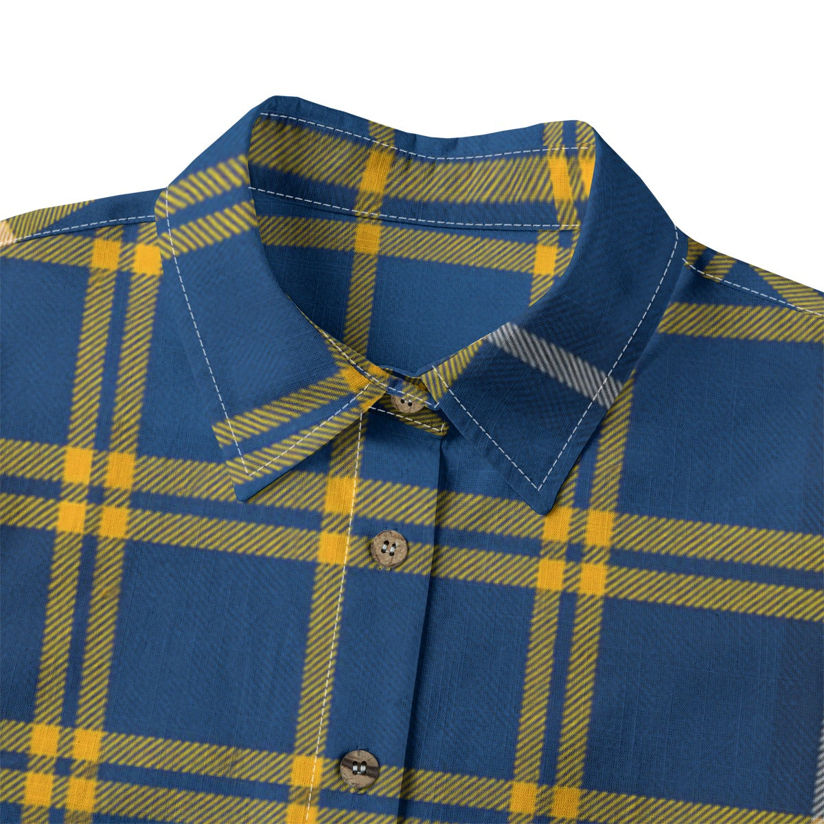California Los Angeles UCLA Bruins Tartan Plaid  Women's Shirt | 125GSM Cotton