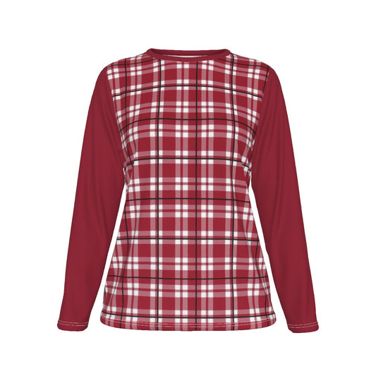 Alabama Tartan plaid Women's Oversized T-shirt | 190GSM Cotton