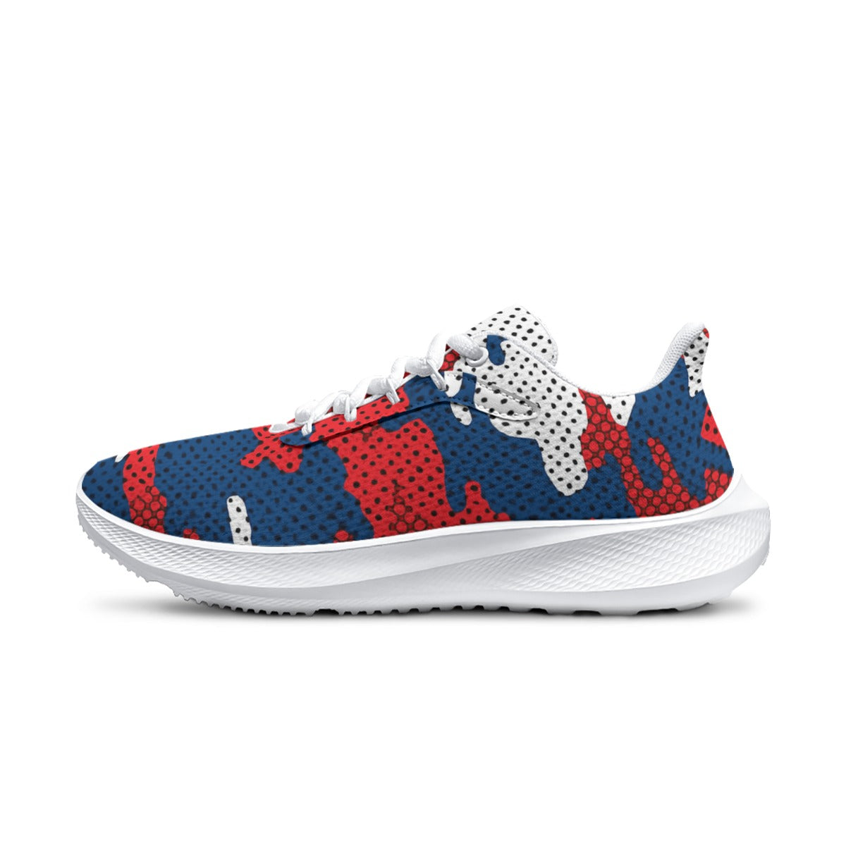 Urban Legend Mississippi Ole Miss Rebels Red Blue Camo Road Running Shoes