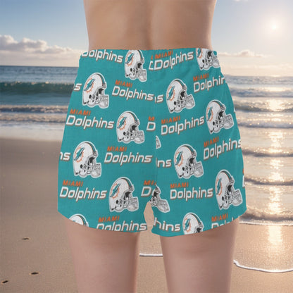 Miami Football Game Day All-Over Print Women's Short Pants