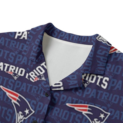 New England Football Game Day All-Over Print Women's Hawaii Shirt | 120GSM