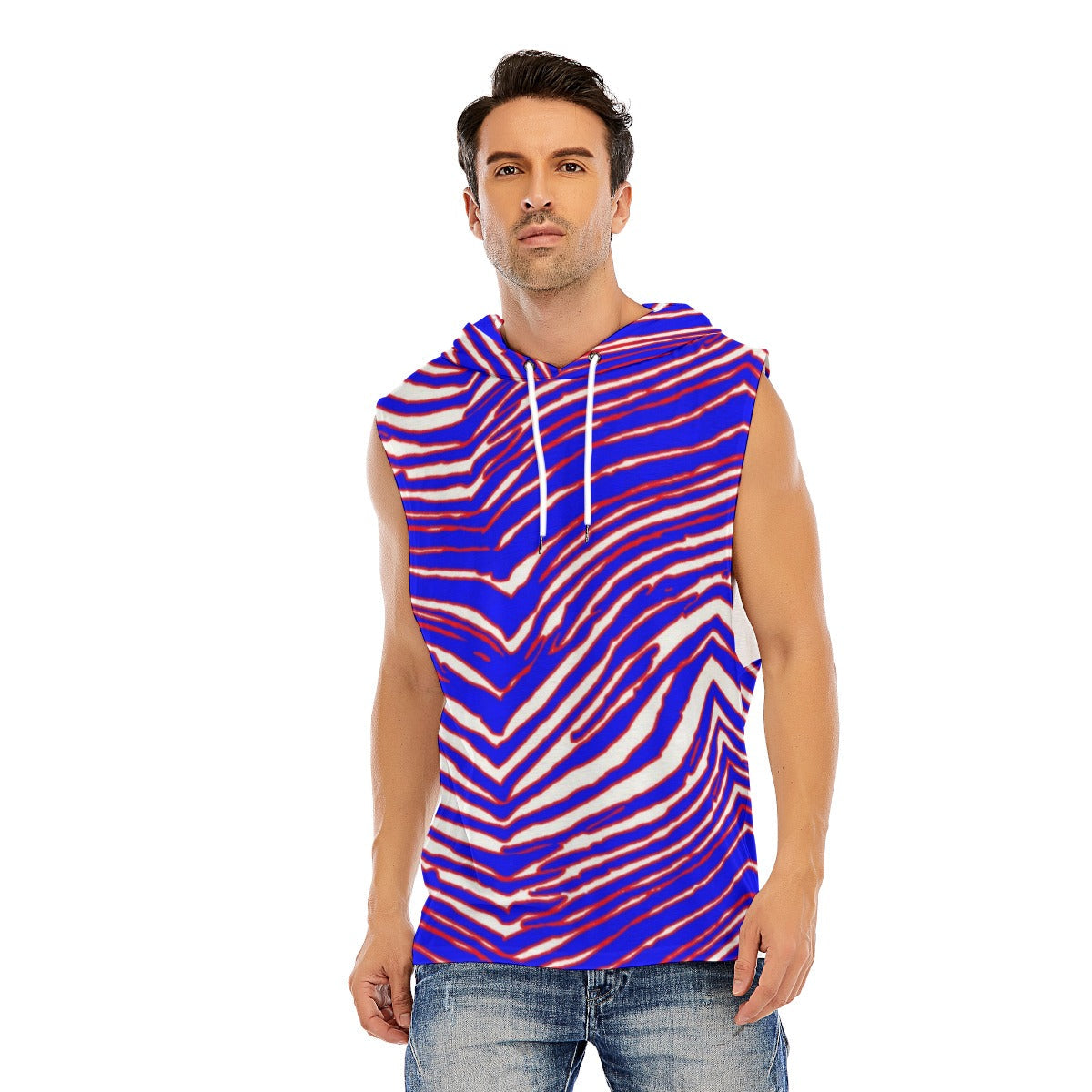 Buffalo Bills Zubaz Men’s Sleeveless Pullover Hoodie