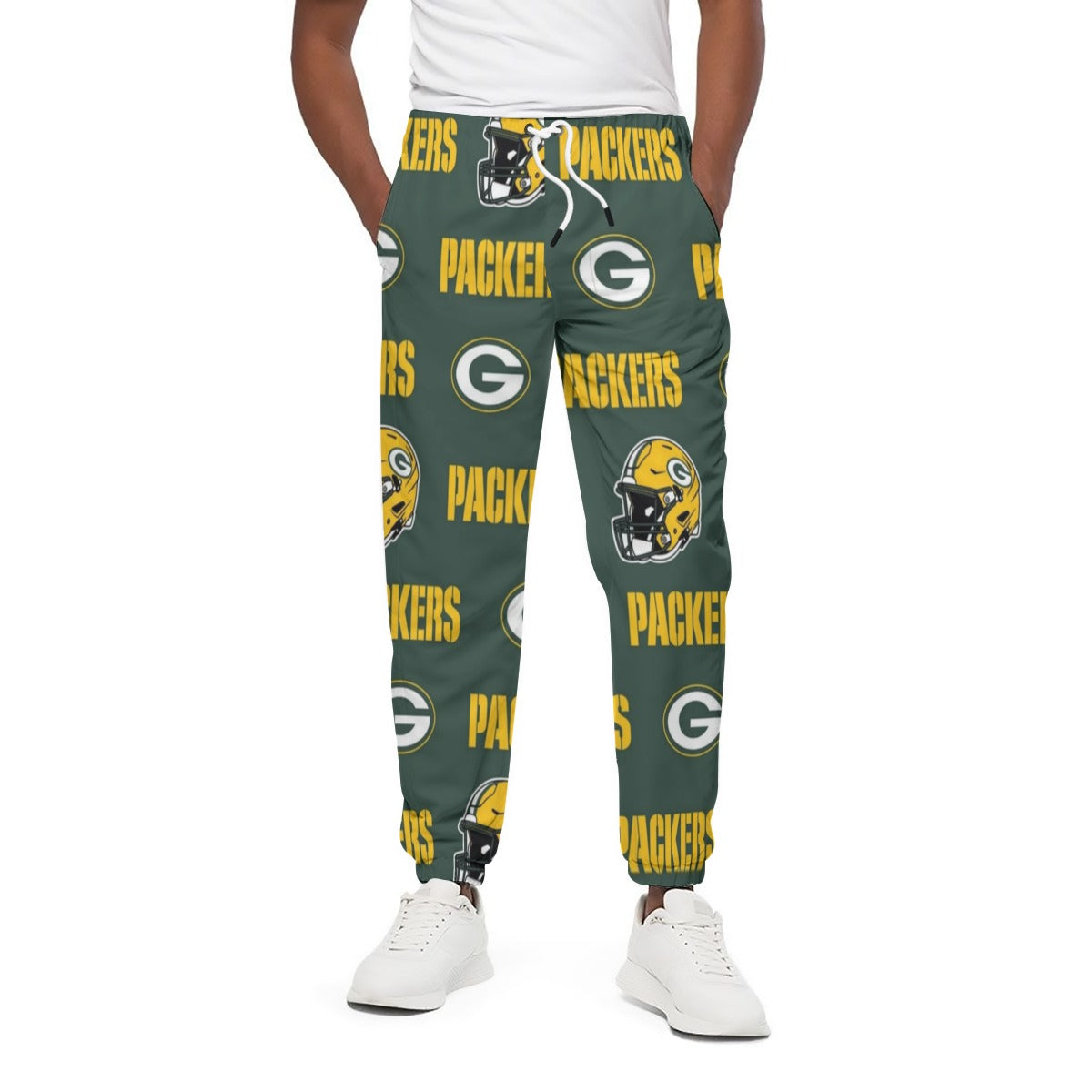 Green Bay Football Game Day All-Over Print Unisex Pants | 310GSM Cotton