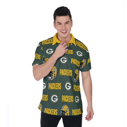 Green Bay Football Game Day All-Over Print Men's Polo Shirt