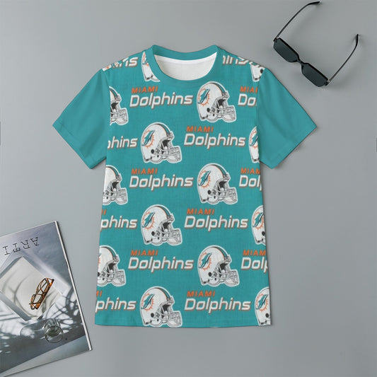 Miami Football Game Day All-Over Print Children's Short-Sleeve T-Shirt | 180GSM Cotton