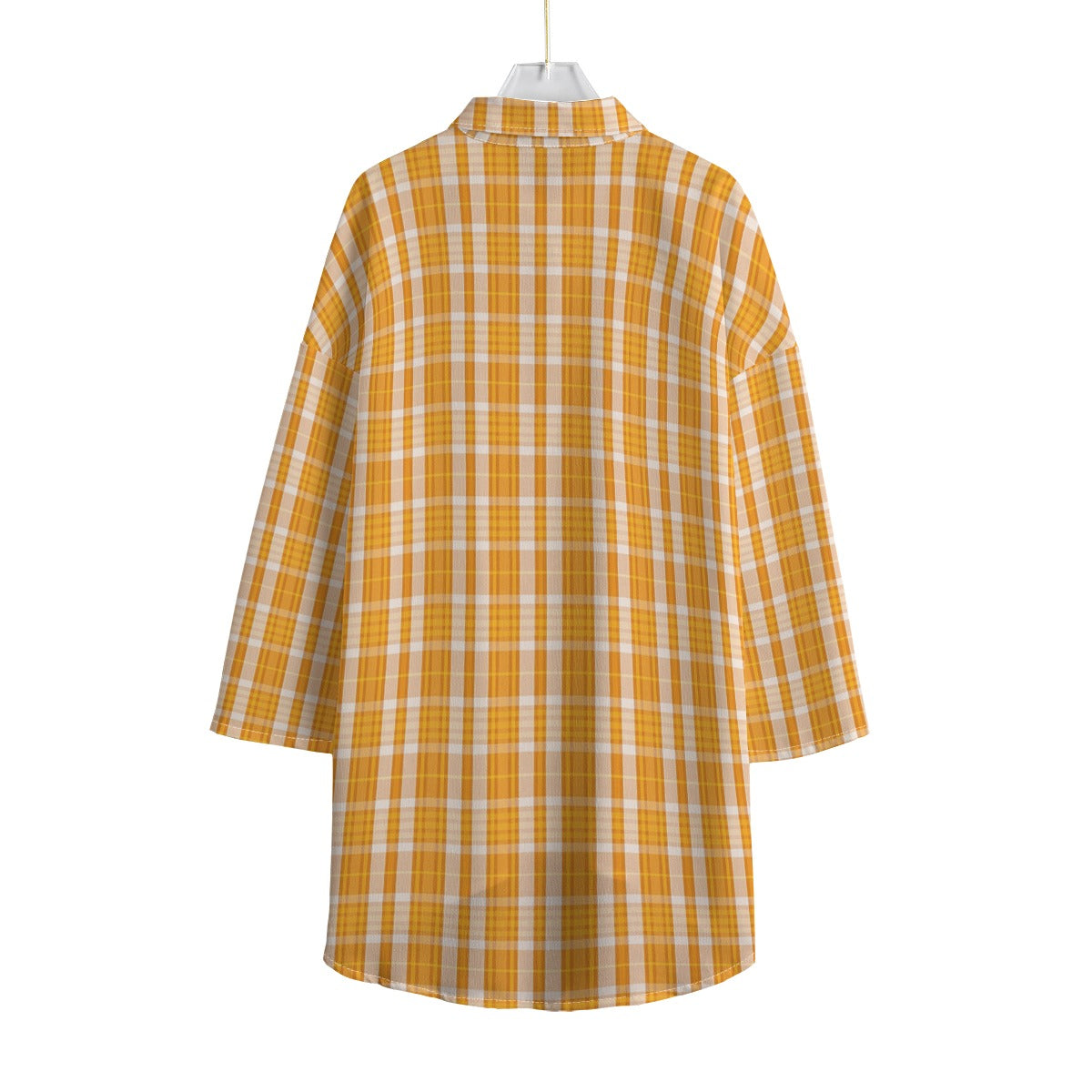 Tennessee Tartan Plaid Volunteers Women's Chiffon Shirt With Elbow Sleeve