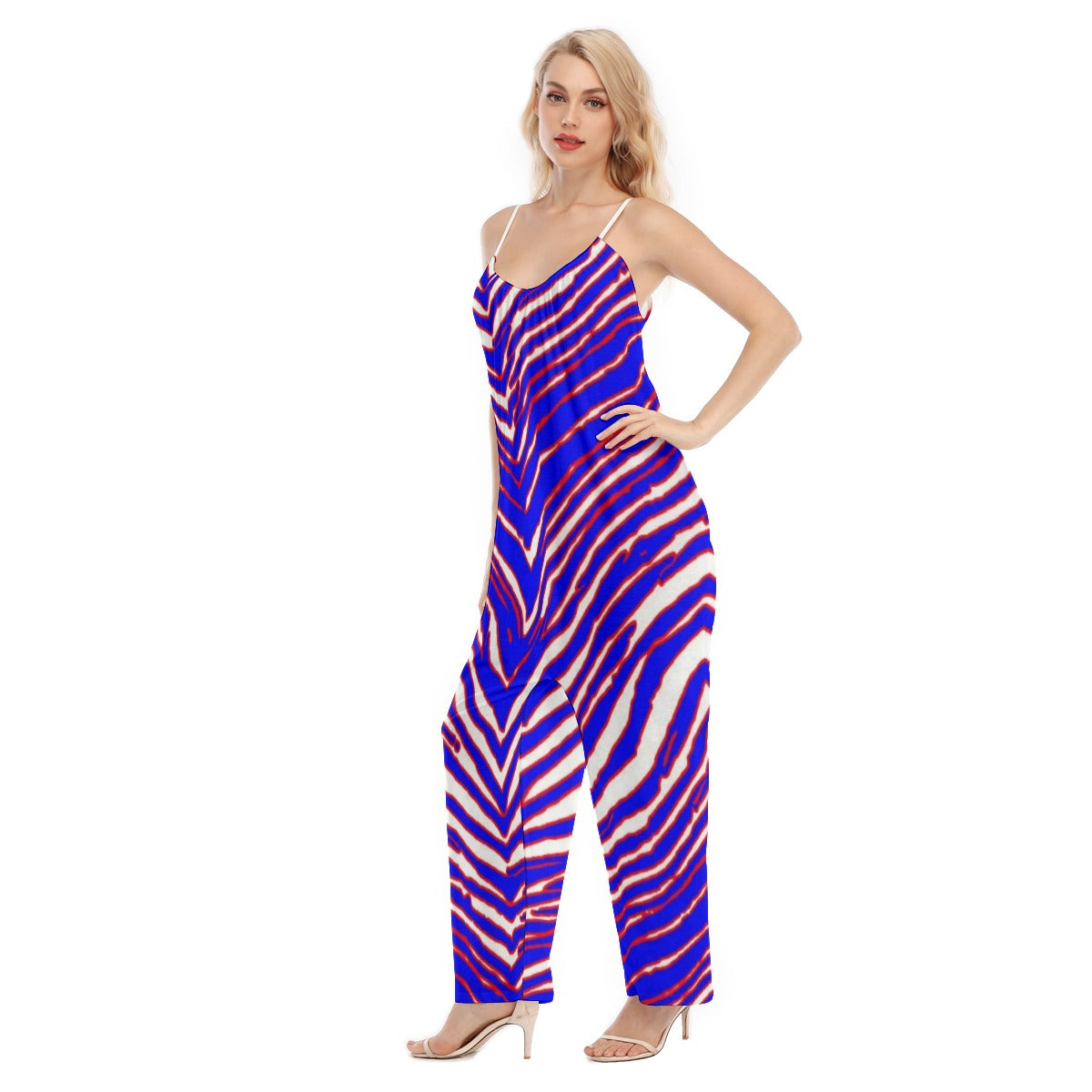 Buffalo Bills Zubaz Women's Loose Cami Jumpsuit