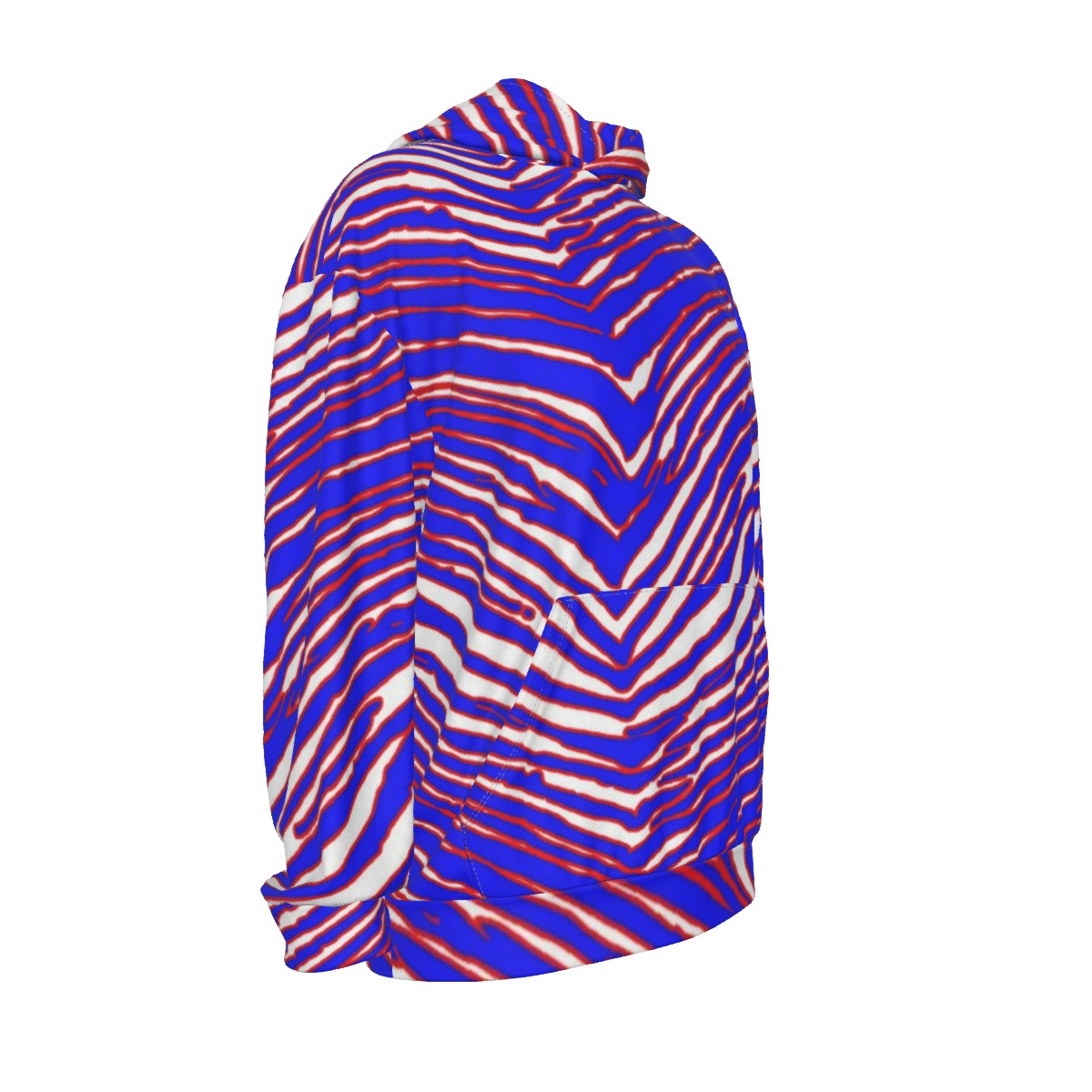 Buffalo Bills Zubaz Men's Drop Shoulder Patch Pocket Hoodie