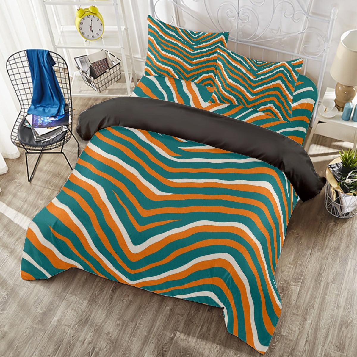 Miami Football Game Day Four-piece Duvet Cover Set | Widened
