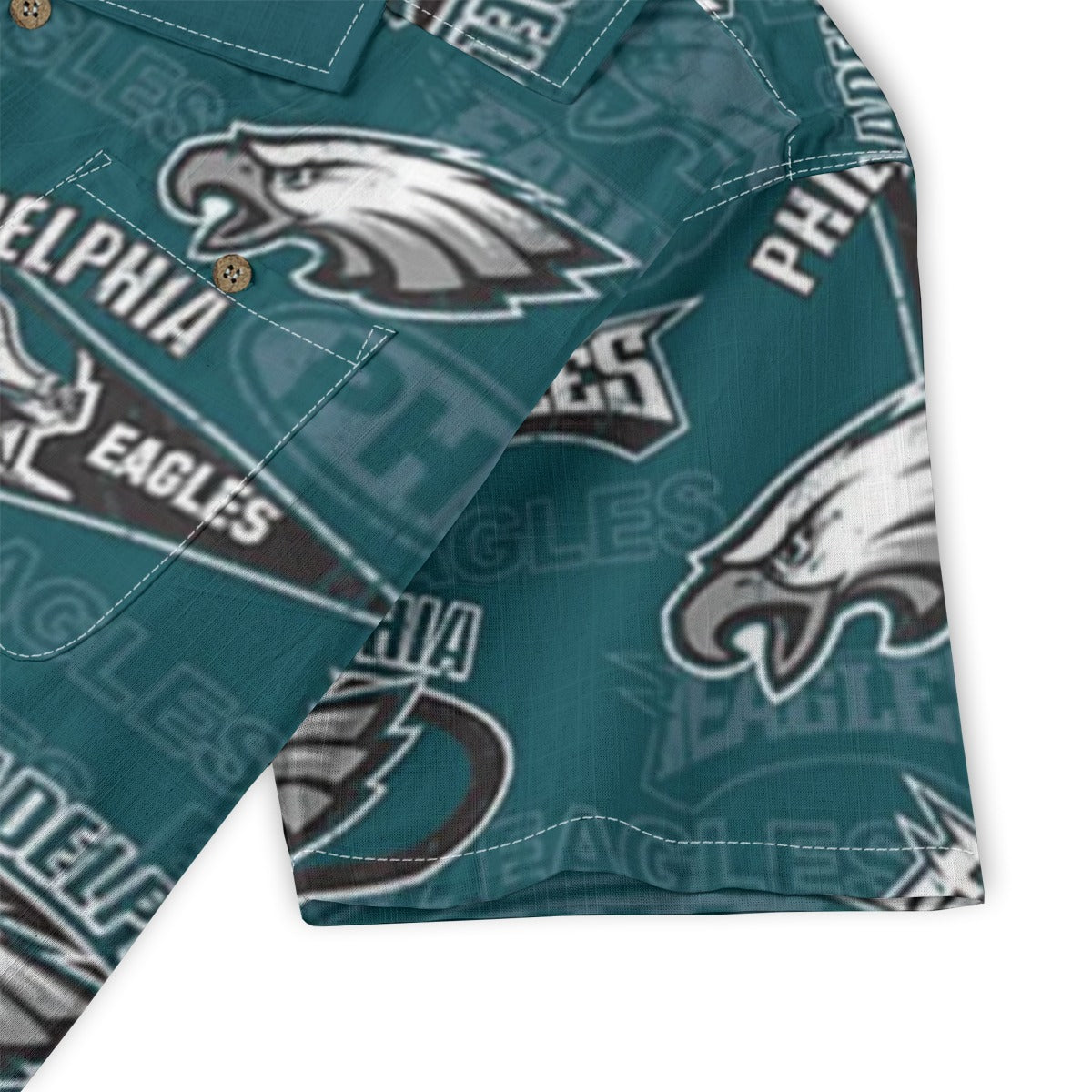 Philadelphia Football Game Day All-Over Print Men's Casual Hawaiian Short Sleeve Shirt | 125GSM Cotton