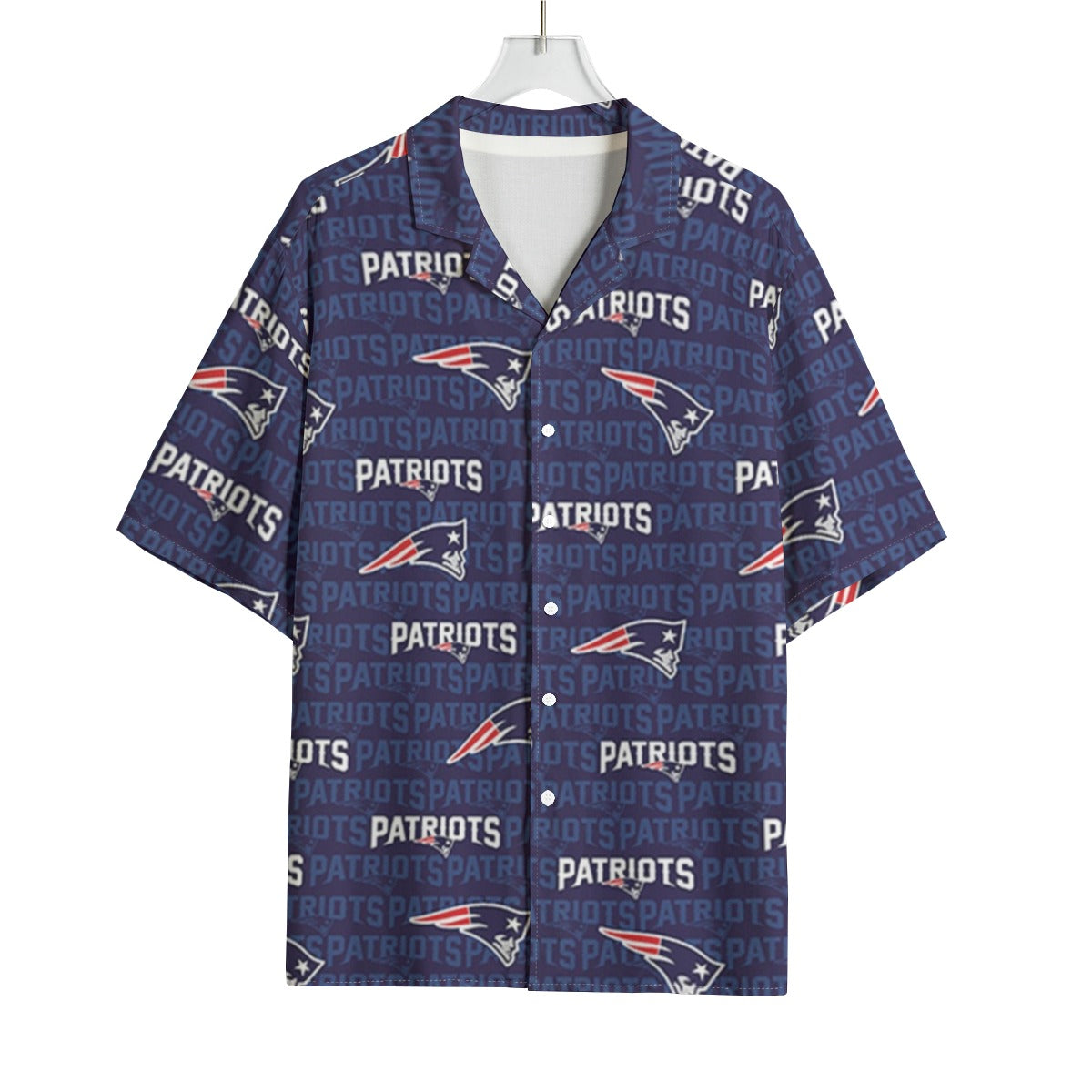 New England Football Game Day All-Over Print Men's Hawaiian Rayon Shirt | 115GSM Rayon