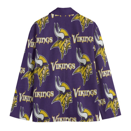 Minnesota Vikings suit Flat Lapel Collar Blazer