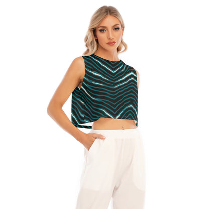 Philadelphia Football Game Day All-Over Print Women's Sleeveless Cropped Top