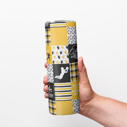 Pittsburgh Steelers Custom 20OZ Straight Cup With Sliding Lid For The USA