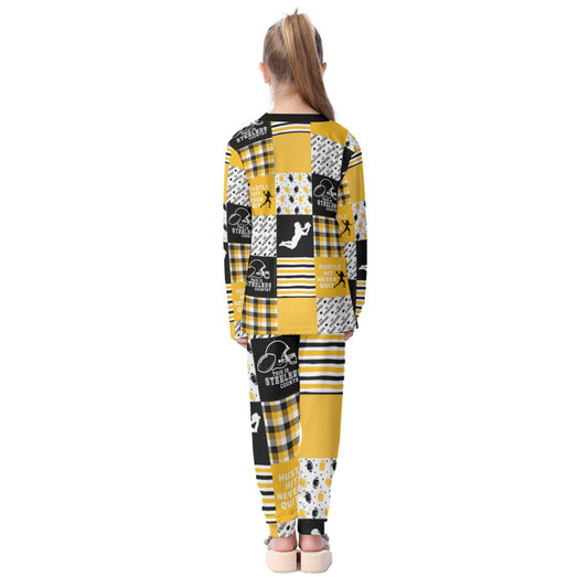 Pittsburgh Steelers All-Over Print Kid's Pajamas Set