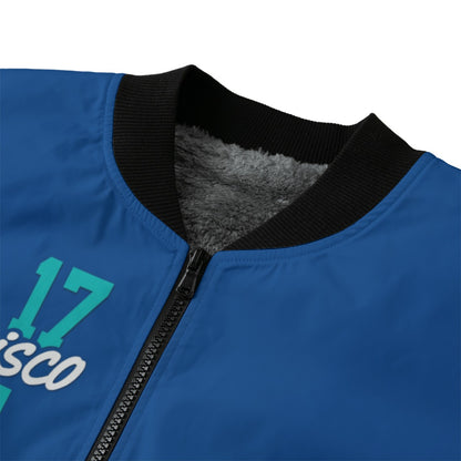 San Francisco The Golden City Fleece Bomber Jacket