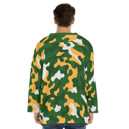 Green Bay Football Game Day All-Over Print Men's V-neck Ice Hockey Jersey
