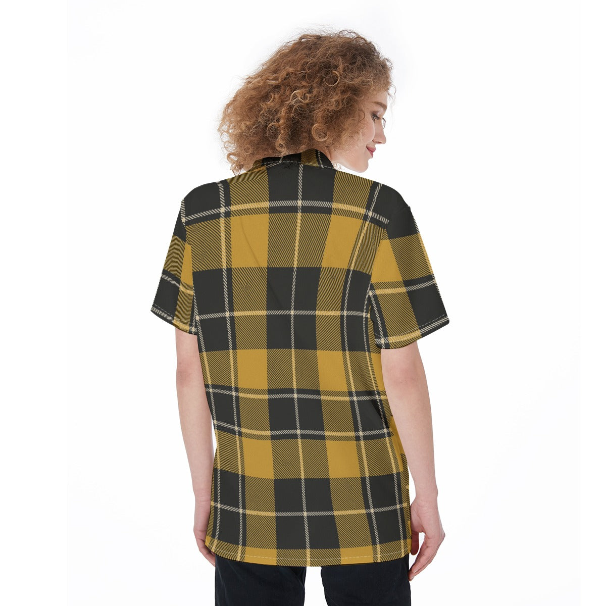 Georgia Yellow Jackets Tartan Plaid Women's Shirt