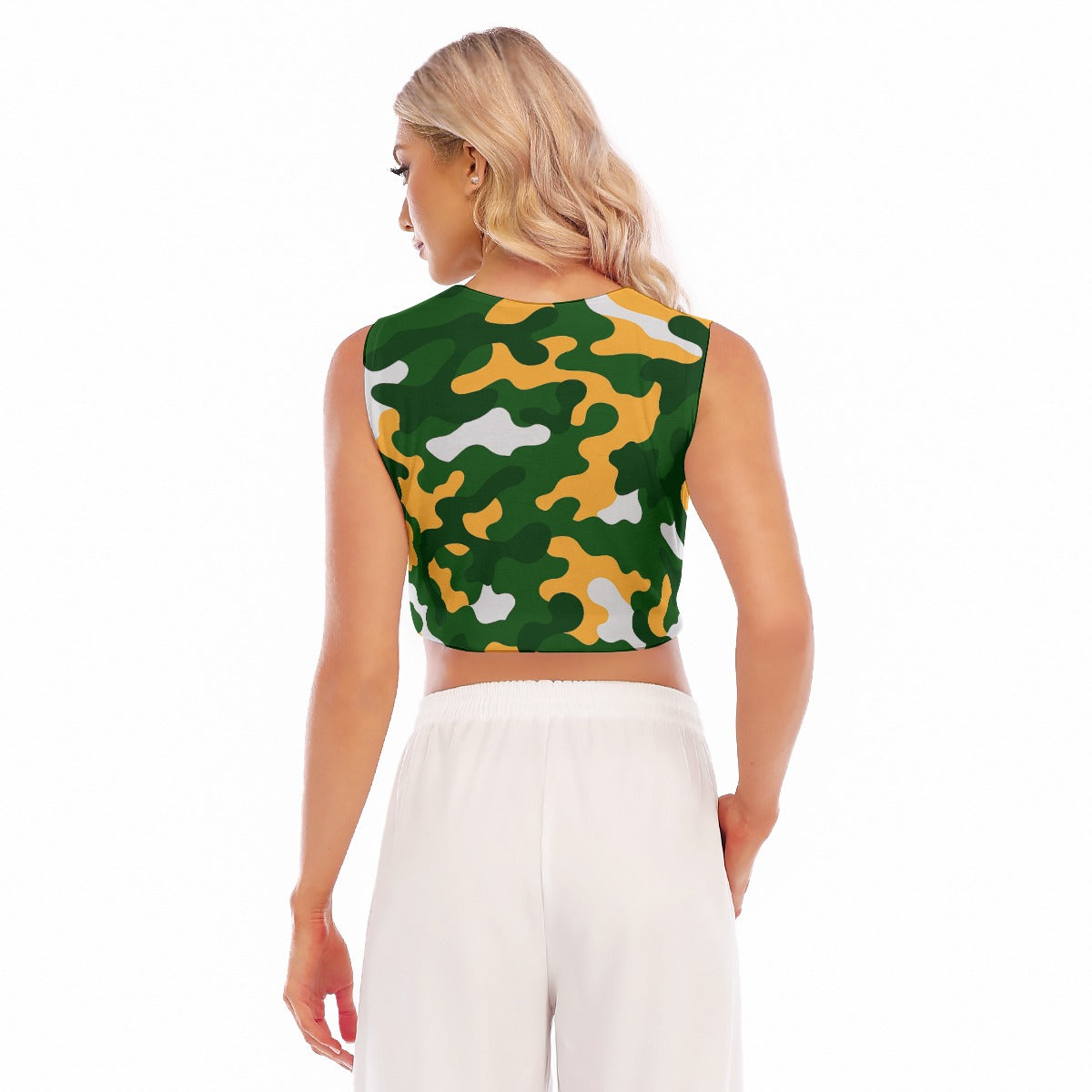 Green Bay Football Game Day All-Over Print Women's Sleeveless T-Shirt|210GSM