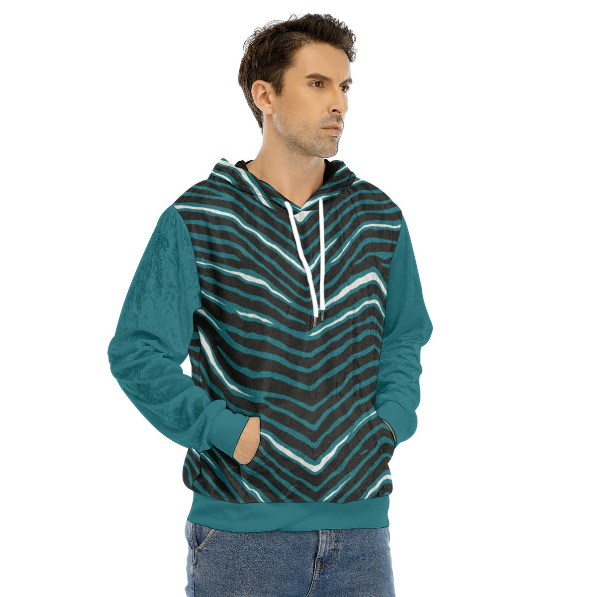 Philadelphia Football Game Day All-Over Print Men's Pullover Hoodie | Velvet