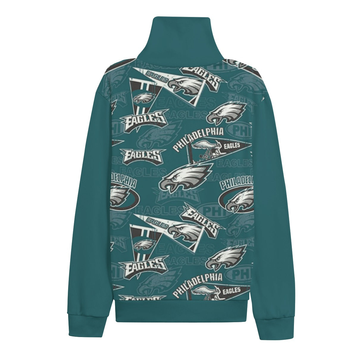 Philadelphia Football Game Day All-Over Print Unisex Turtleneck Knitted Fleece Sweater