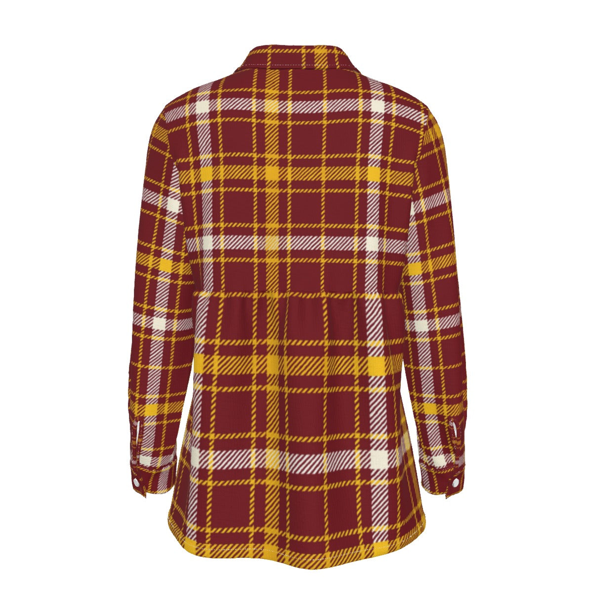Minnesota Tartan Plaid Golden Gophers Women's Elastic-Back Shirt